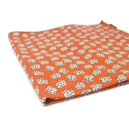 pochette de costume orange