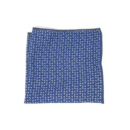 pochette bleue trianglé